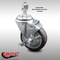 Service Caster 4 Inch SS Thermoplastic Rubber Swivel 12mm Threaded Stem Caster with Brake SCC-SSTS20S414-TPRB-TLB-M1215 - alternate 1